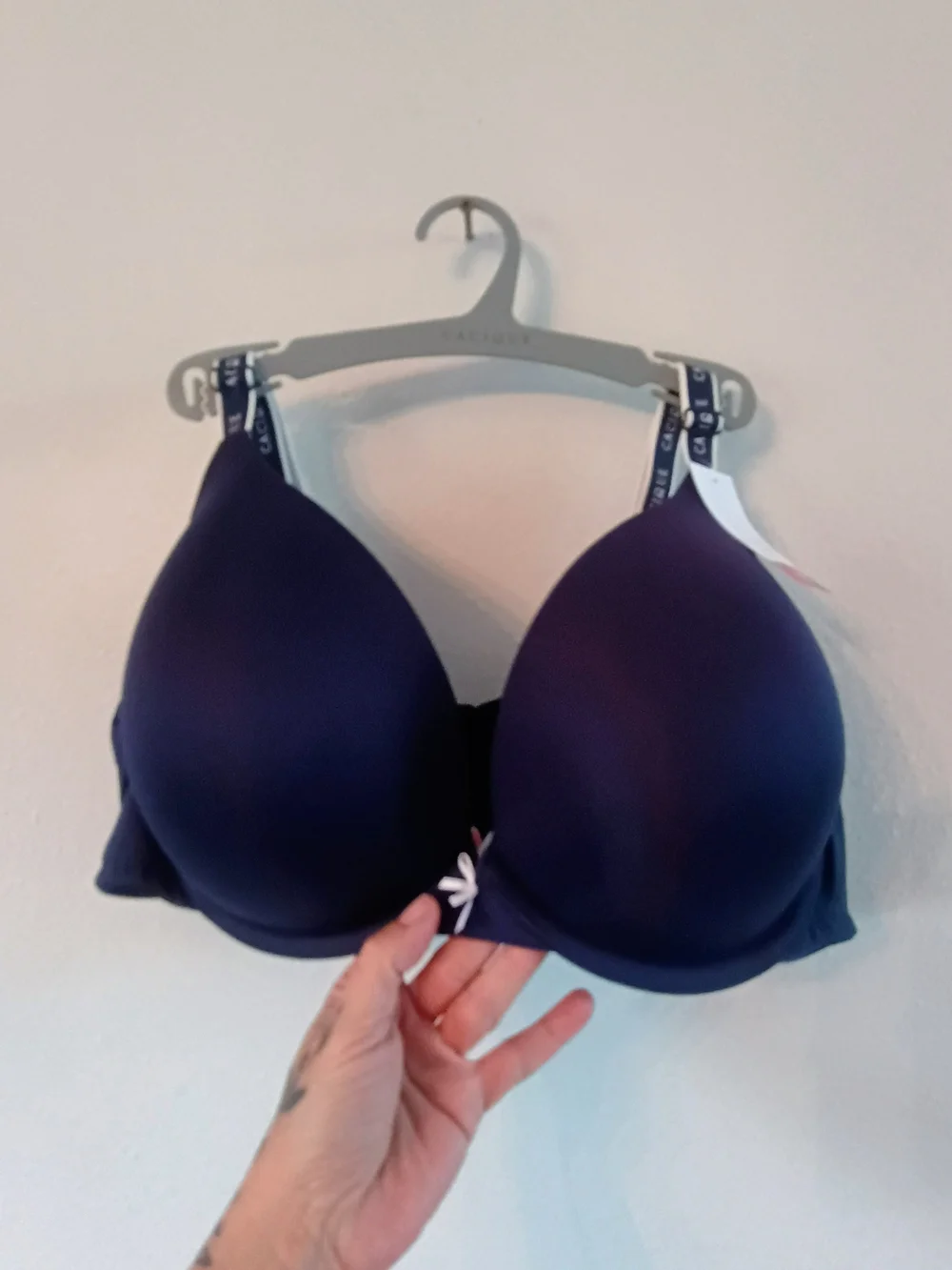 Cacique Lane Bryant 46C Navy Lightly Lined Full Coverage T-Shirt Bra NWT